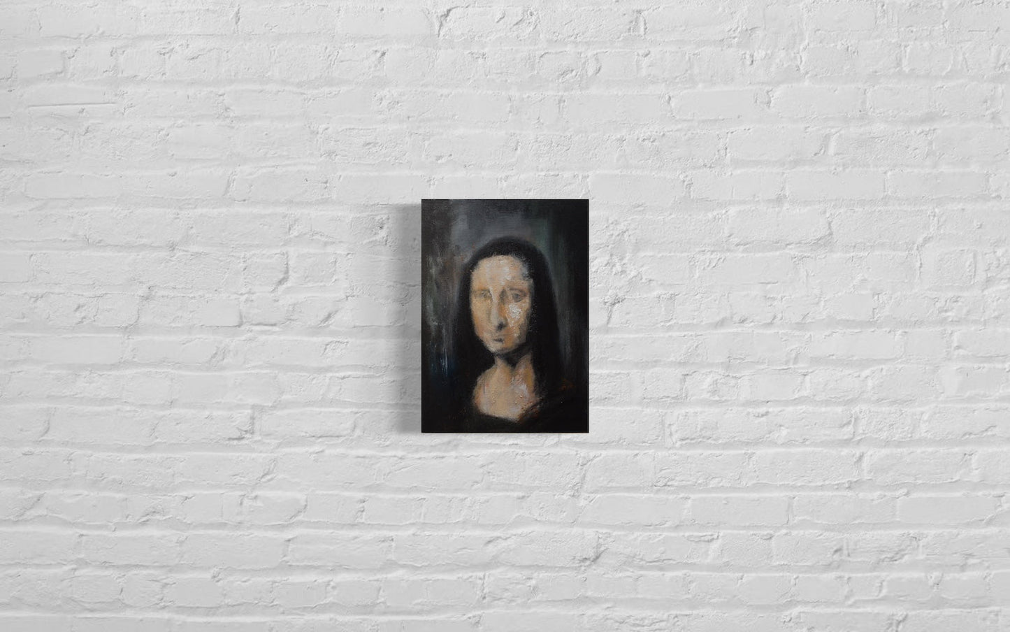 UNTITLED Portrait work (Mona Lisa) contemporary painting art