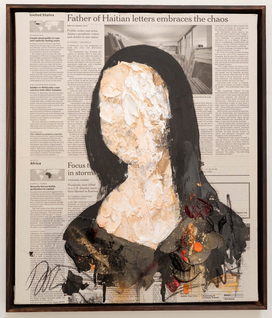 UNTITLED Portrait work (Mona Lisa) contemporary painting art