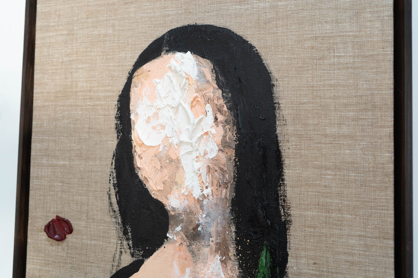 UNTITLED Portrait work (Mona Lisa) contemporary painting art