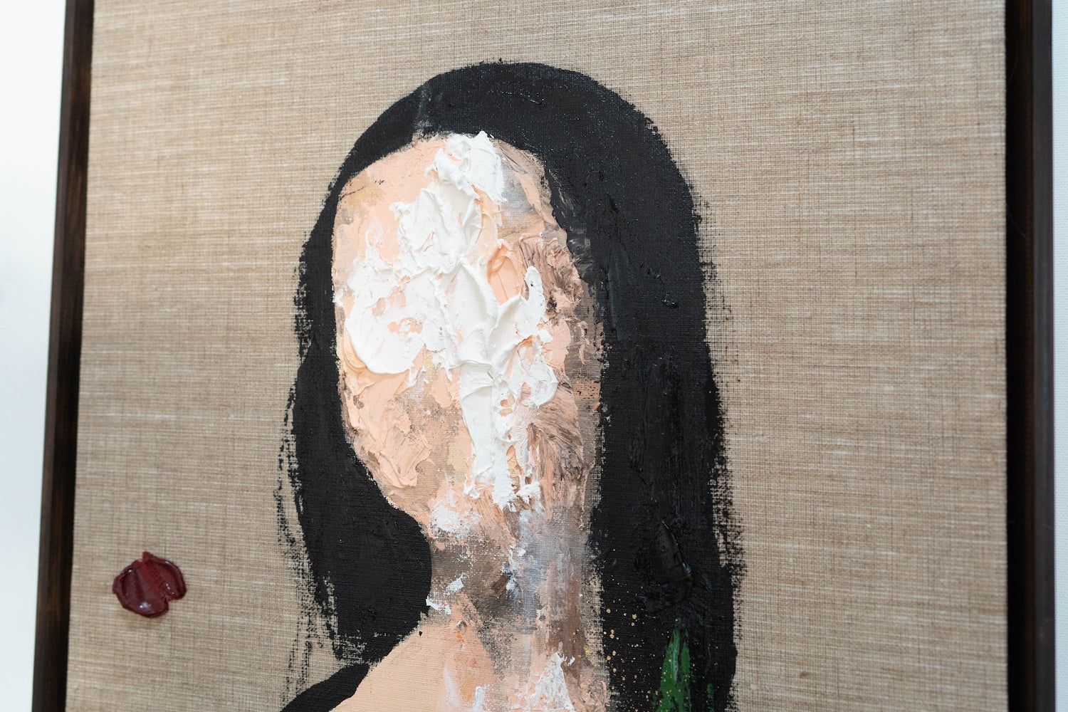 UNTITLED Portrait work (Mona Lisa) contemporary painting art