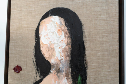 UNTITLED Portrait work (Mona Lisa) contemporary painting art