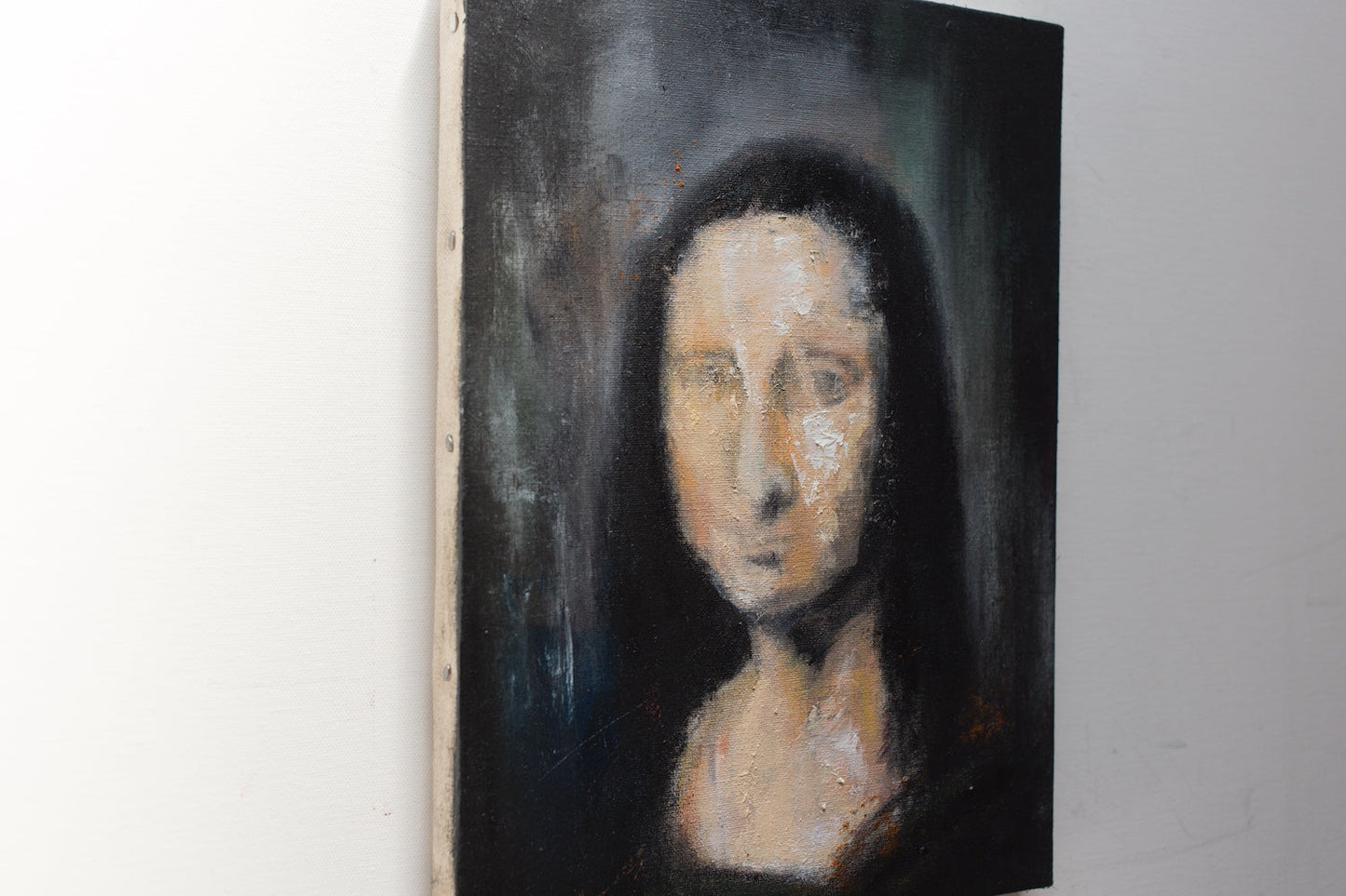 UNTITLED Portrait work (Mona Lisa) contemporary painting art
