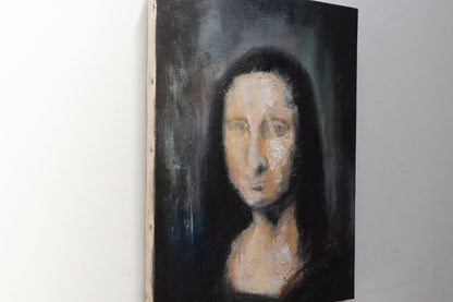 UNTITLED Portrait work (Mona Lisa) contemporary painting art