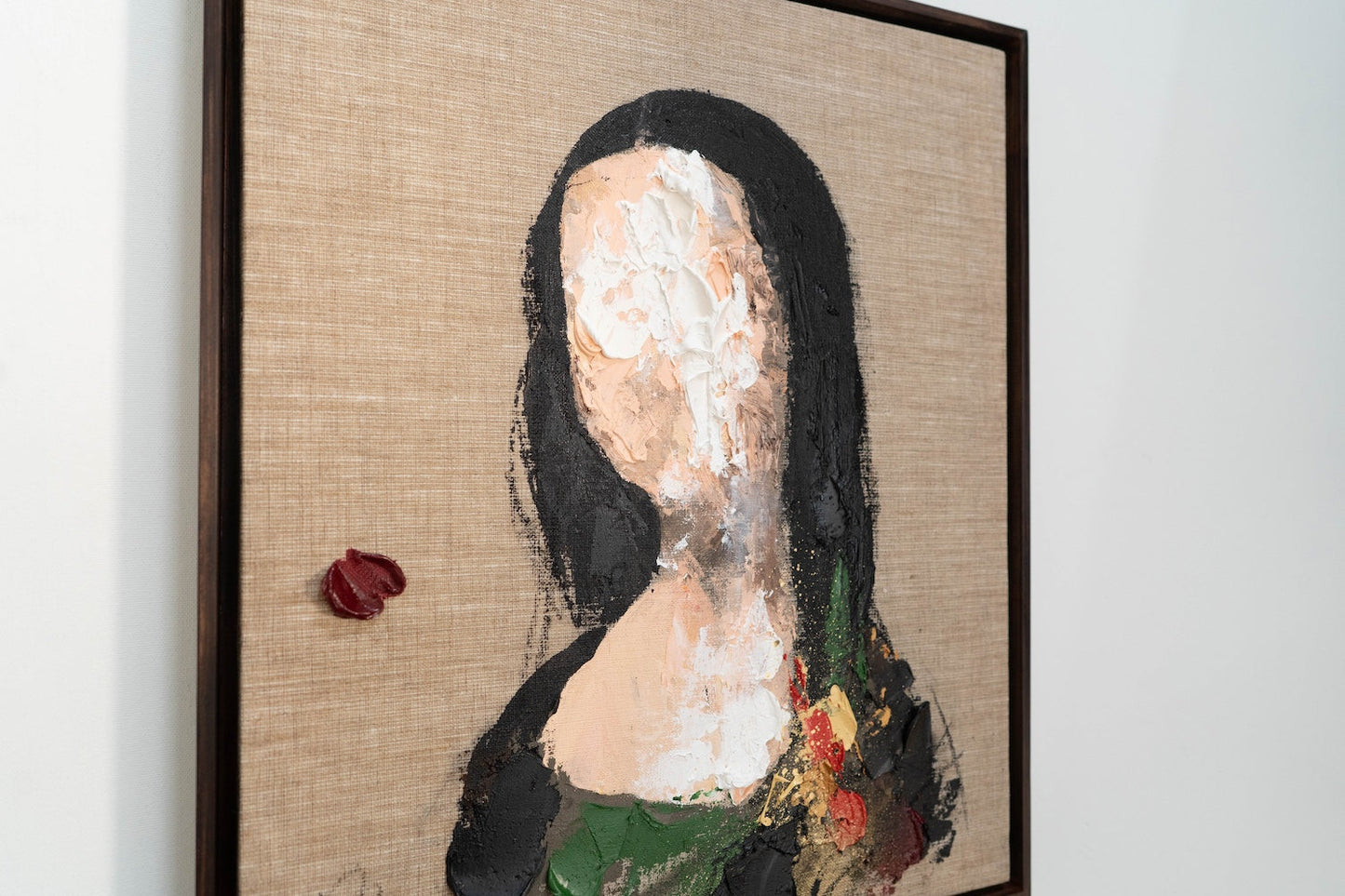 UNTITLED Portrait work (Mona Lisa) contemporary painting art
