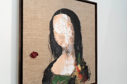 UNTITLED Portrait work (Mona Lisa) contemporary painting art