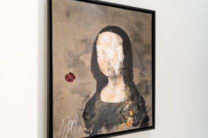 UNTITLED Portrait work (Mona Lisa) contemporary painting art