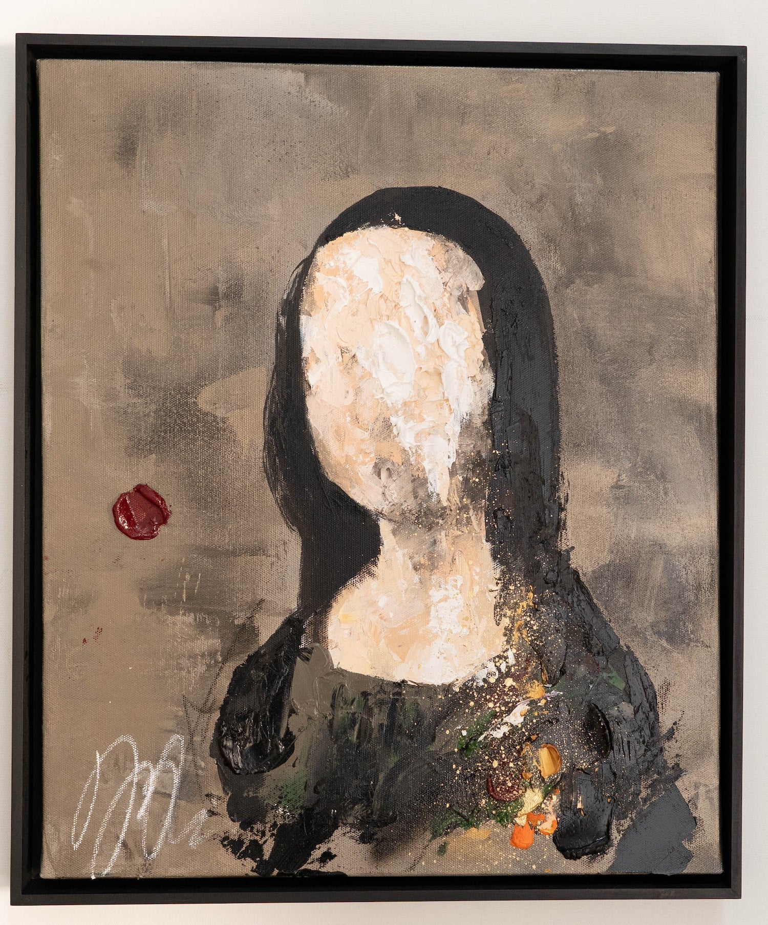 UNTITLED Portrait work (Mona Lisa) contemporary painting art