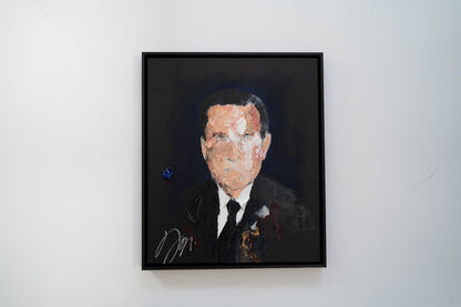 UNTITLED Portrait work (Richard Nixon) contemporary painting art