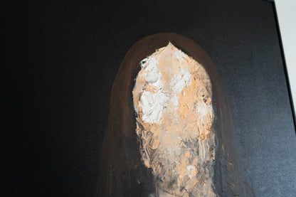 UNTITLED Portrait work (Salvator Mundi /Leonardo da Vinci) contemporary painting art