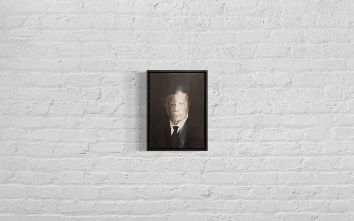 UNTITLED Portrait work (Theodore Roosevelt) contemporary painting