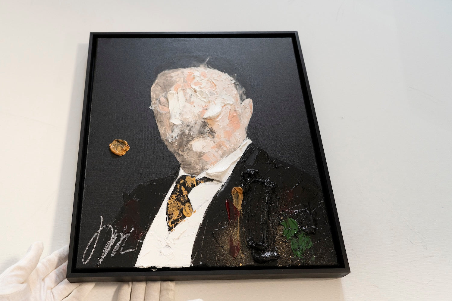 UNTITLED Portrait work (Theodore Roosevelt) contemporary painting art