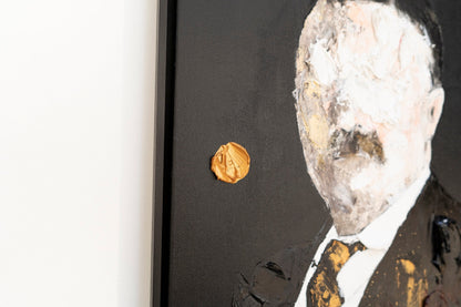 UNTITLED Portrait work (Theodore Roosevelt) contemporary painting