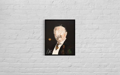 UNTITLED Portrait work (Theodore Roosevelt) contemporary painting art