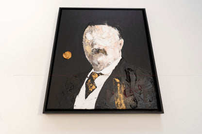 UNTITLED Portrait work (Theodore Roosevelt) contemporary painting