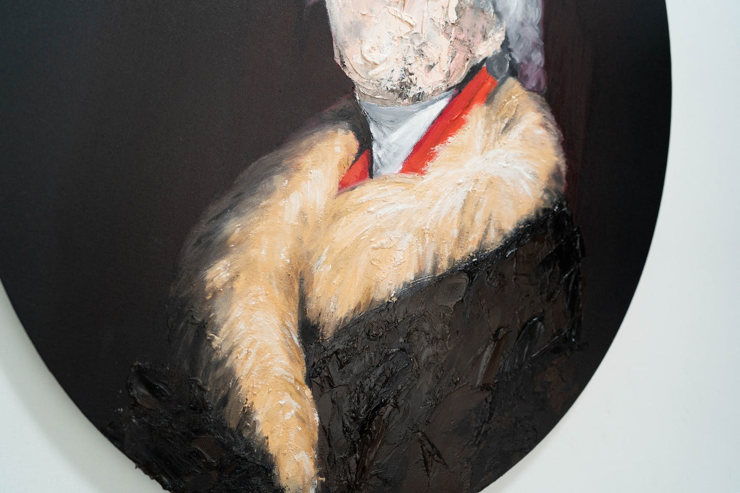 UNTITLED Portrait work (Thomas Jefferson) contemporary painting