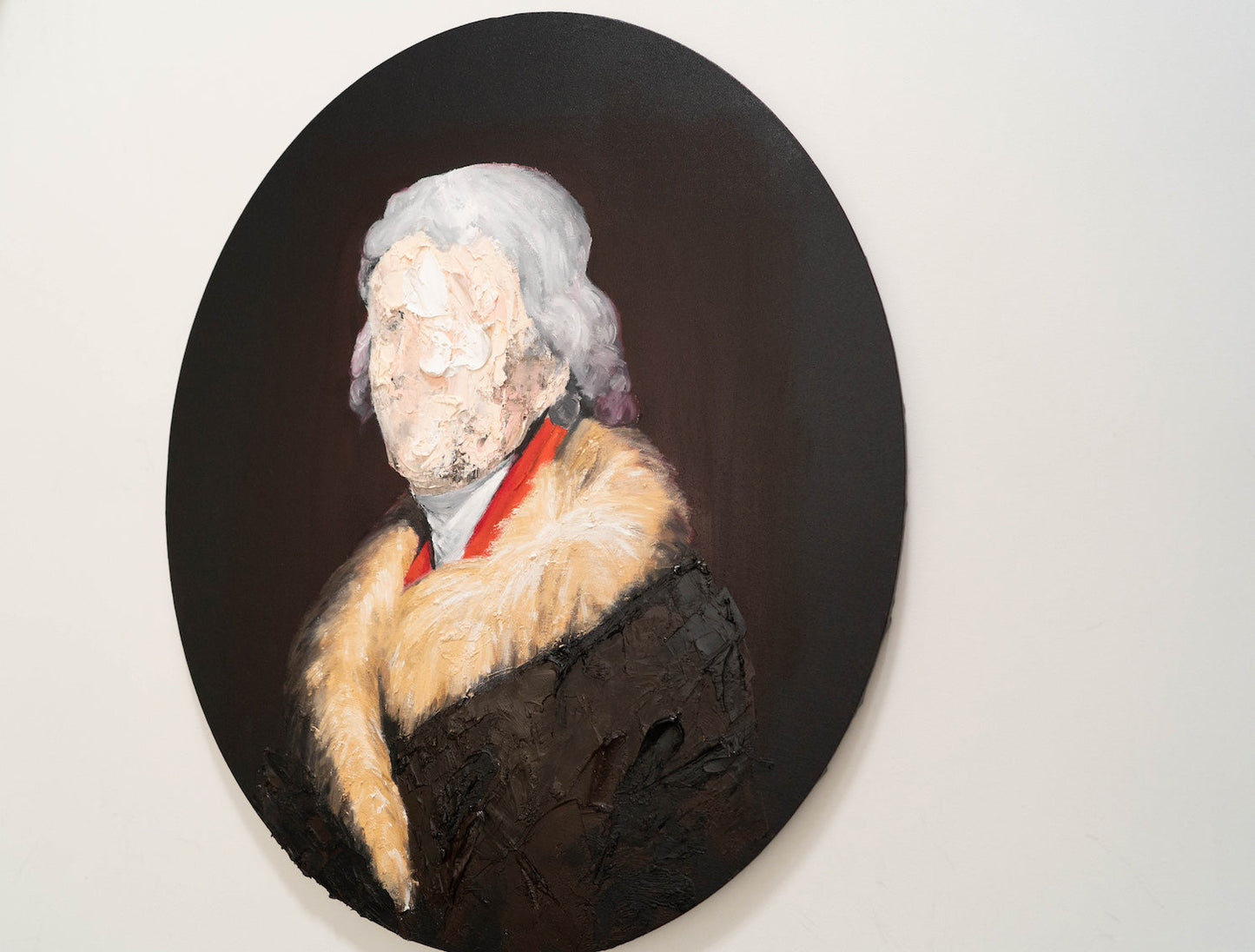 UNTITLED Portrait work (Thomas Jefferson) contemporary painting
