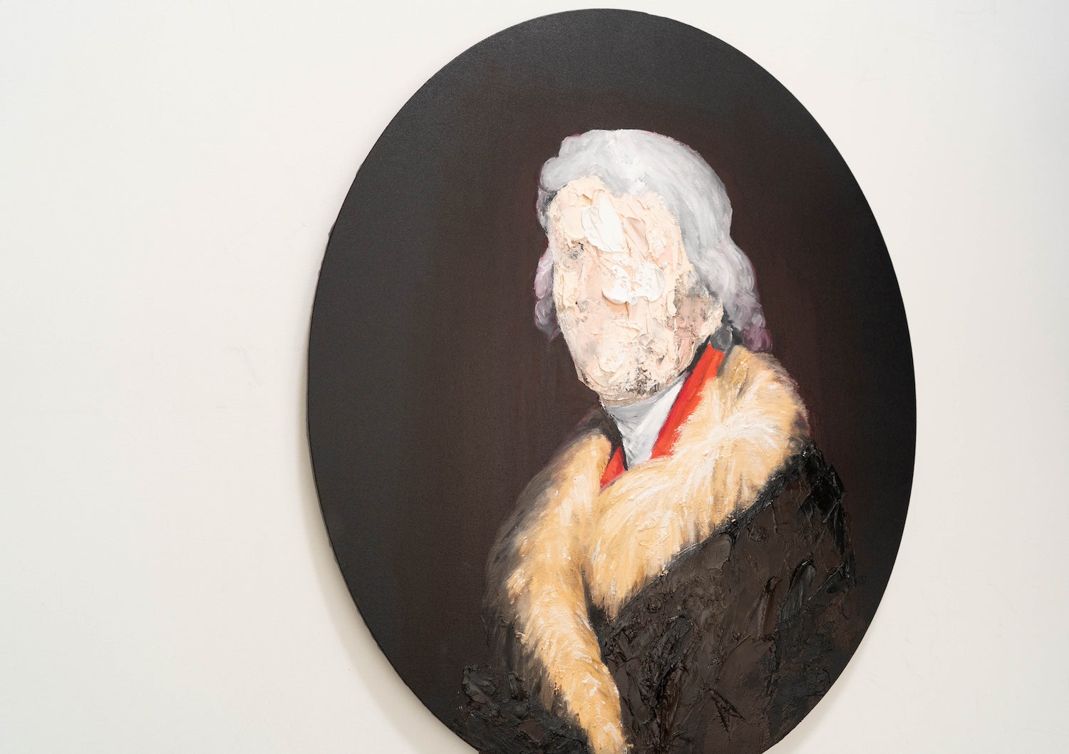 UNTITLED Portrait work (Thomas Jefferson) contemporary painting