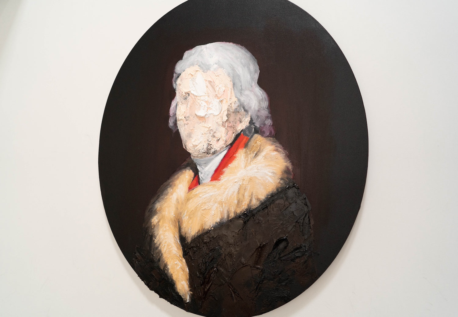 UNTITLED Portrait work (Thomas Jefferson) contemporary painting