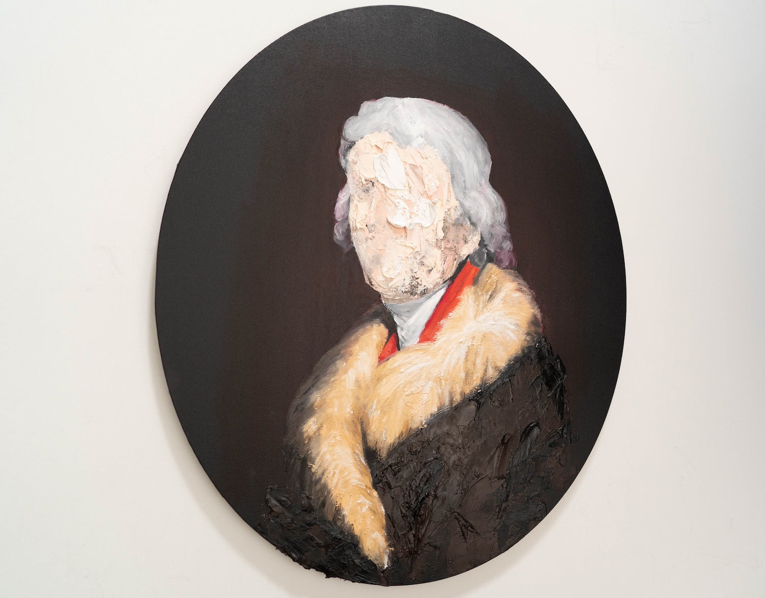 UNTITLED Portrait work (Thomas Jefferson) contemporary painting