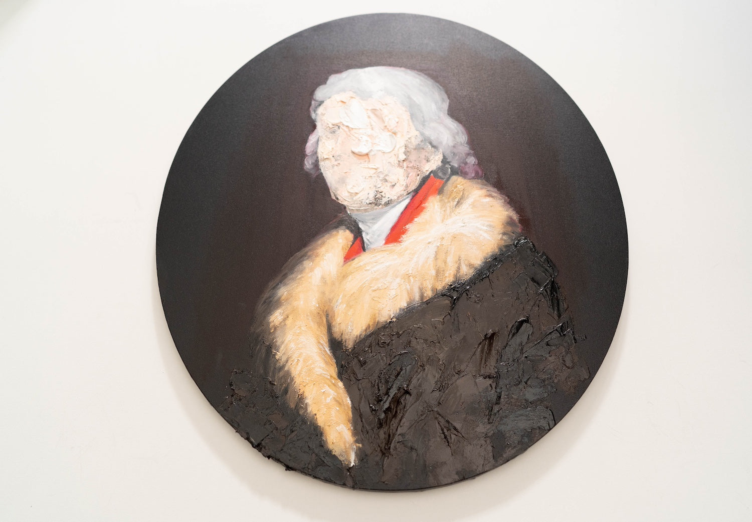 UNTITLED Portrait work (Thomas Jefferson) contemporary painting