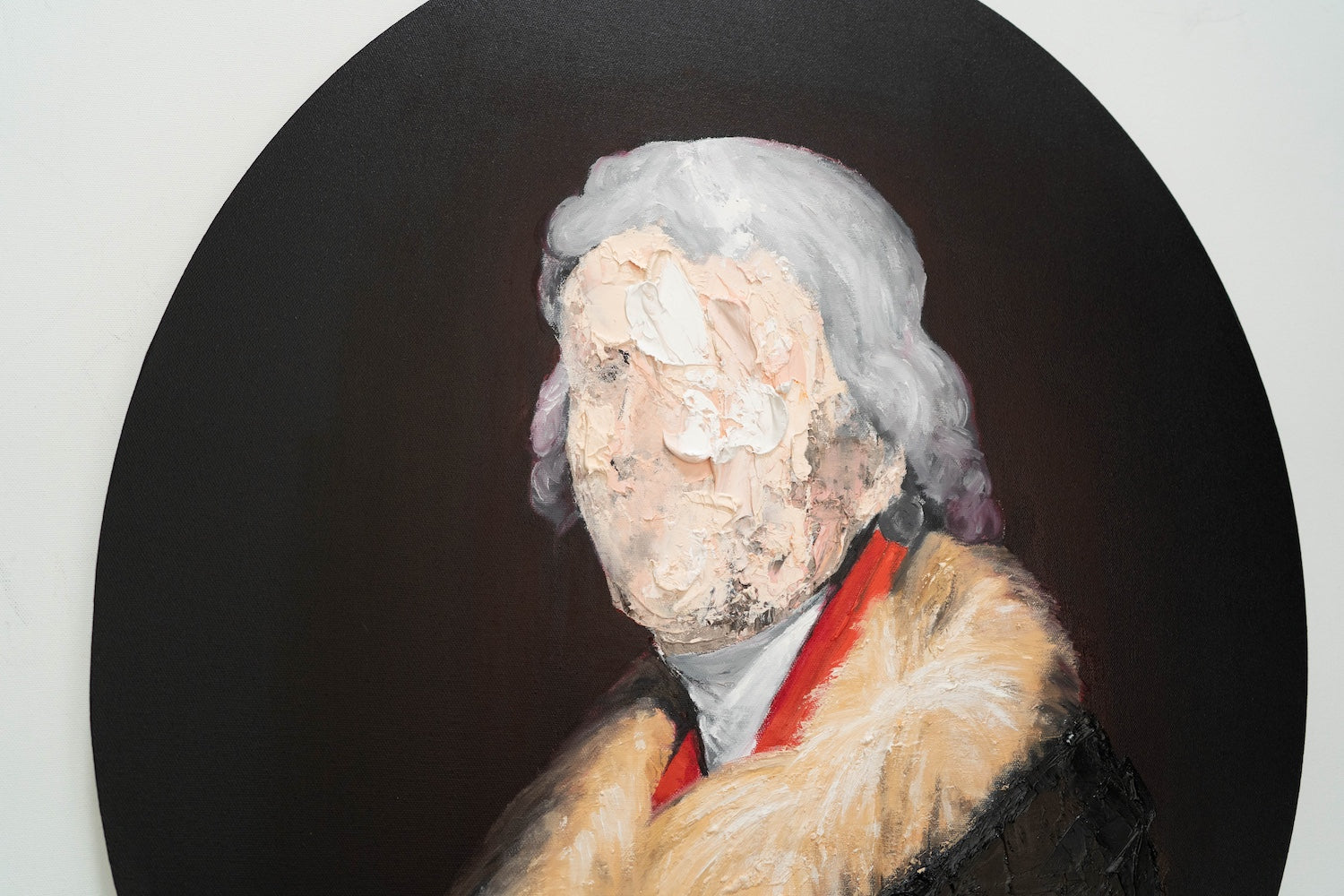 UNTITLED Portrait work (Thomas Jefferson) contemporary painting