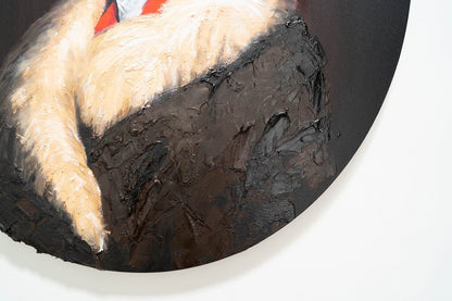 UNTITLED Portrait work (Thomas Jefferson) contemporary painting