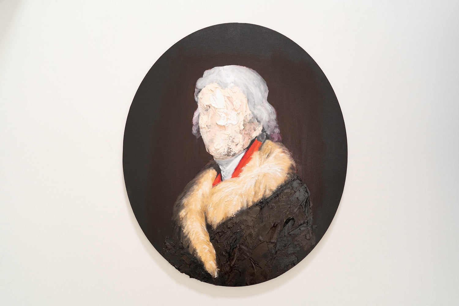 UNTITLED Portrait work (Thomas Jefferson) contemporary painting