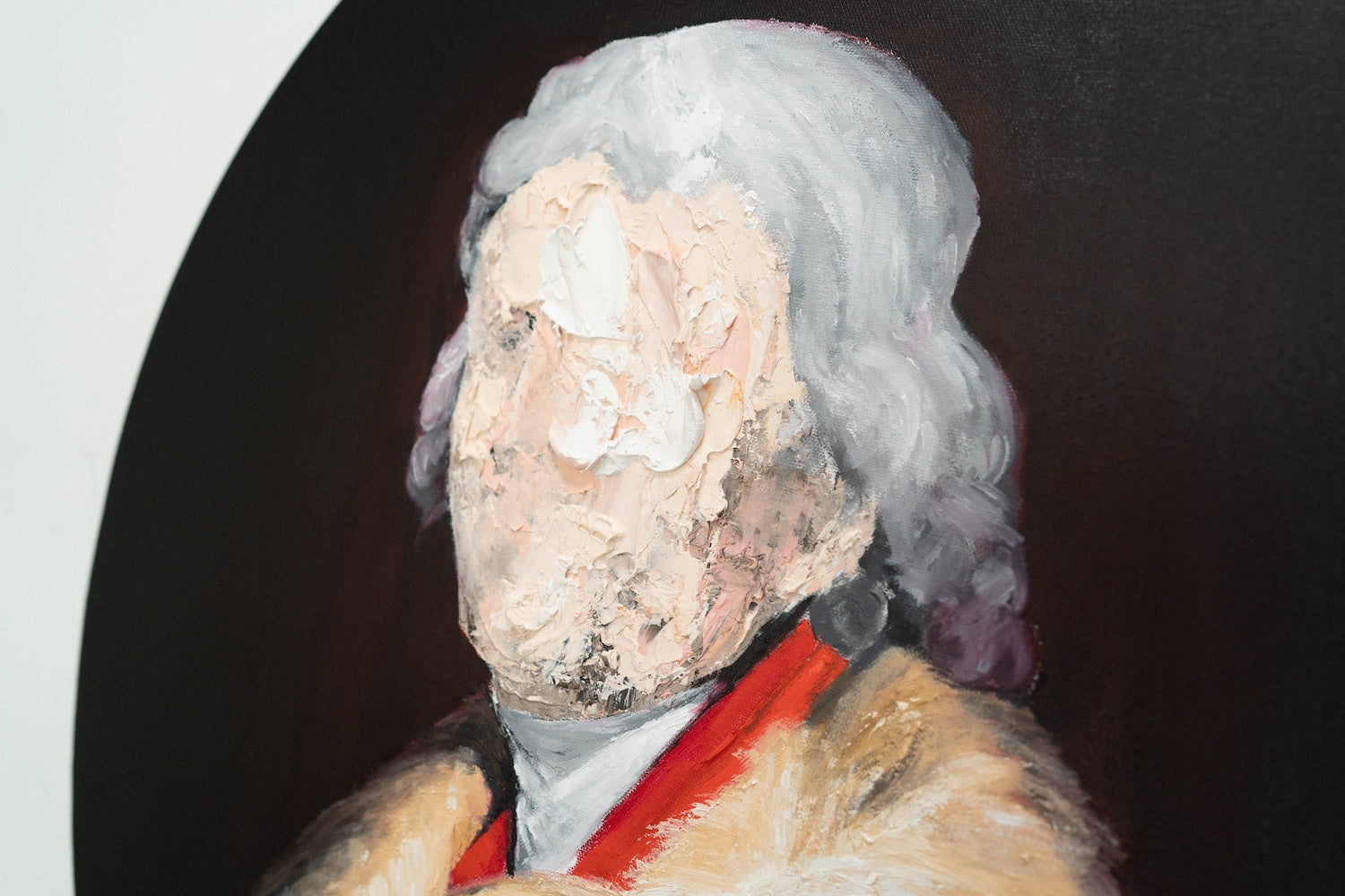 UNTITLED Portrait work (Thomas Jefferson) contemporary painting