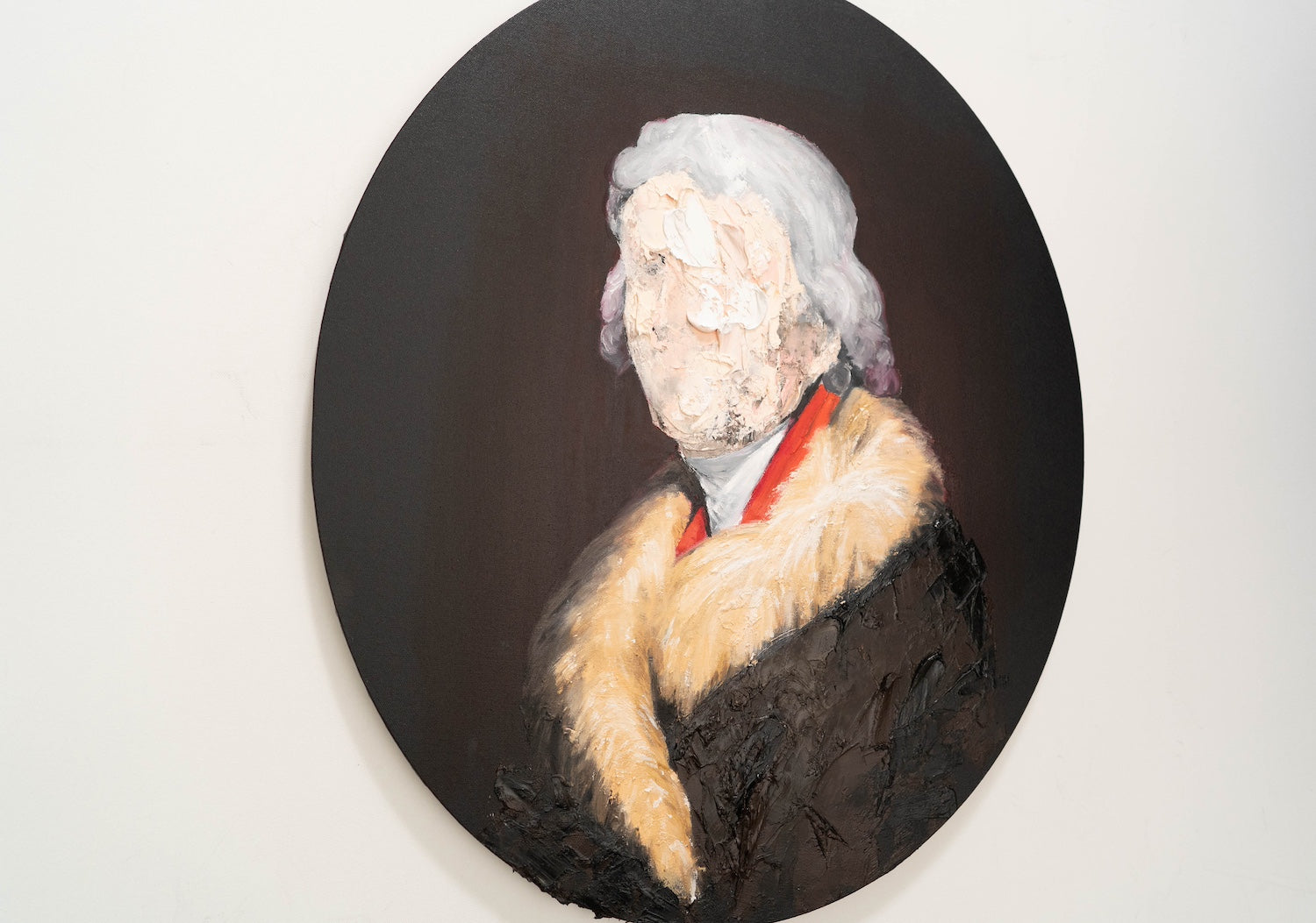 UNTITLED Portrait work (Thomas Jefferson) contemporary painting