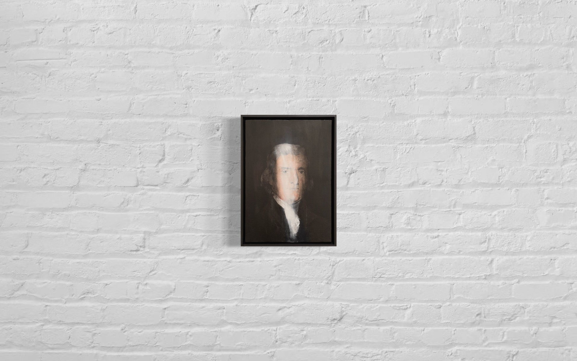 UNTITLED Portrait work (Thomas Jefferson) contemporary painting