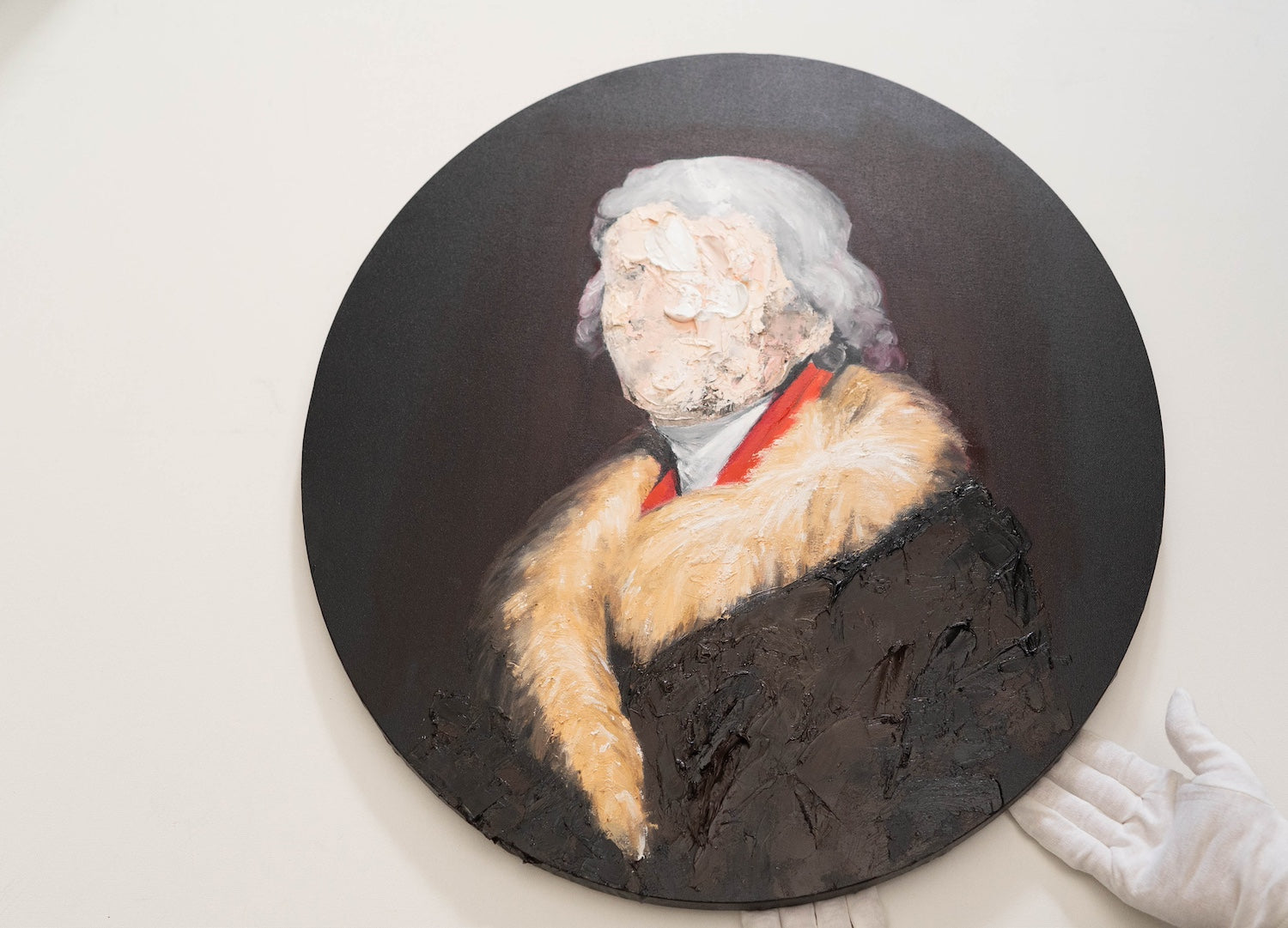 UNTITLED Portrait work (Thomas Jefferson) contemporary painting