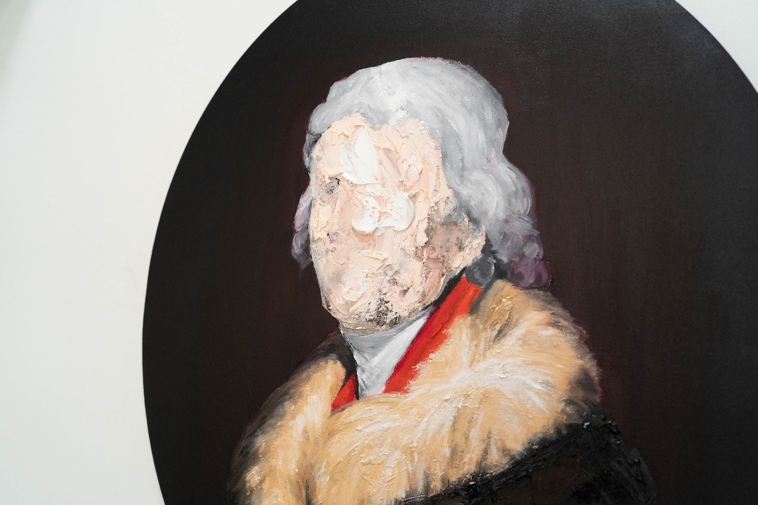 UNTITLED Portrait work (Thomas Jefferson) contemporary painting